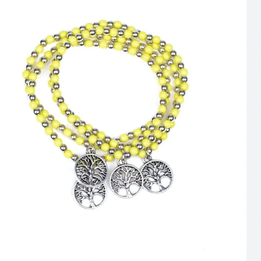 Bracelets Bundle of Three Silver Adjustable Bling Rhinestone Size New